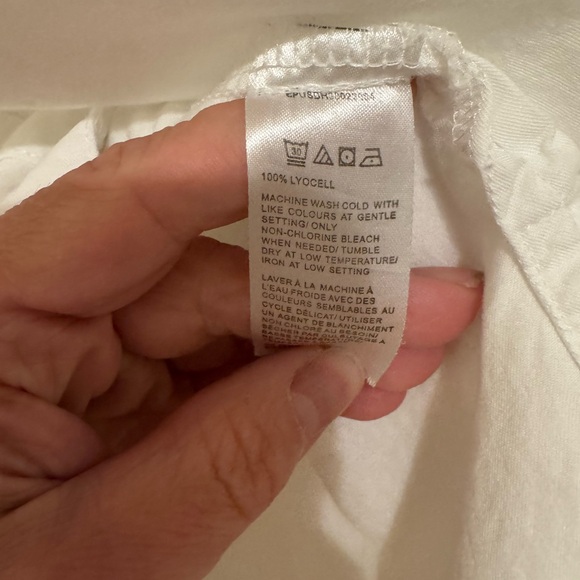 Saks Fifth Avenue White Button-Down Shirt - Picture 5 of 5